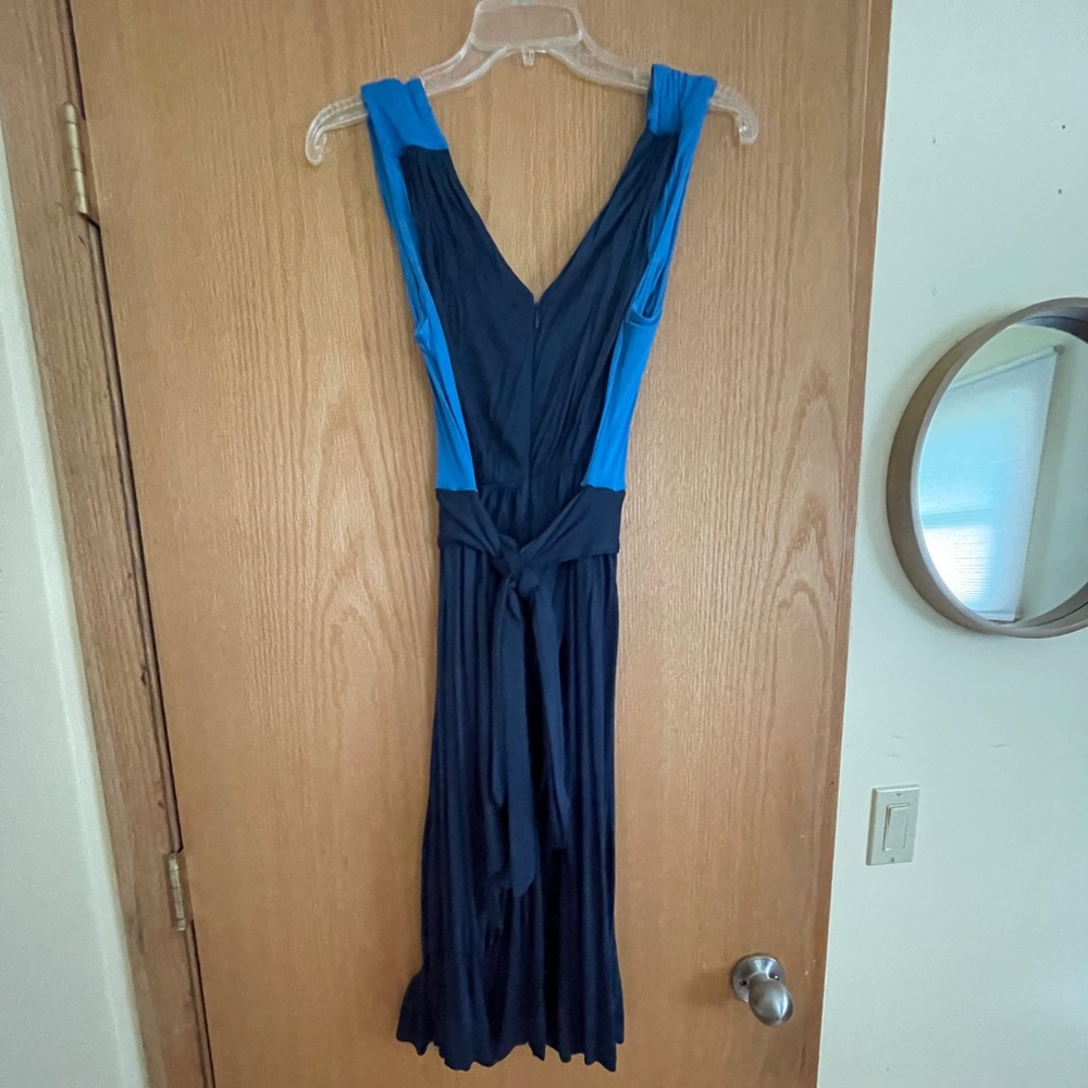 French Connection blue cotton summer dress size 8